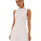 Women's Turtleneck Backless Dress Inelastic