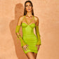 Women's Hollow-out Slim-fit Solid Color Sling Dress
