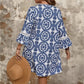 Plus Size Women's Vacation V-neck Lace Printed Dress