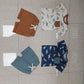 Dinosaur Printed Short Sleeve Shorts Suit