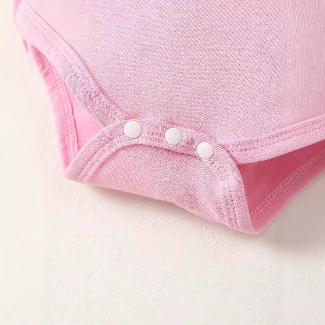 Combinaison d'été à manches courtes pour bébé fille, douce et confortable, motif papillon