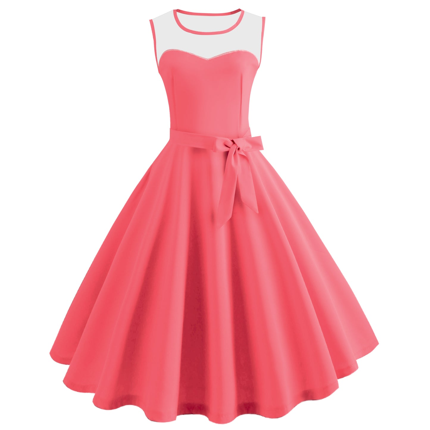 Robe patchwork en maille affinant la taille pour femme