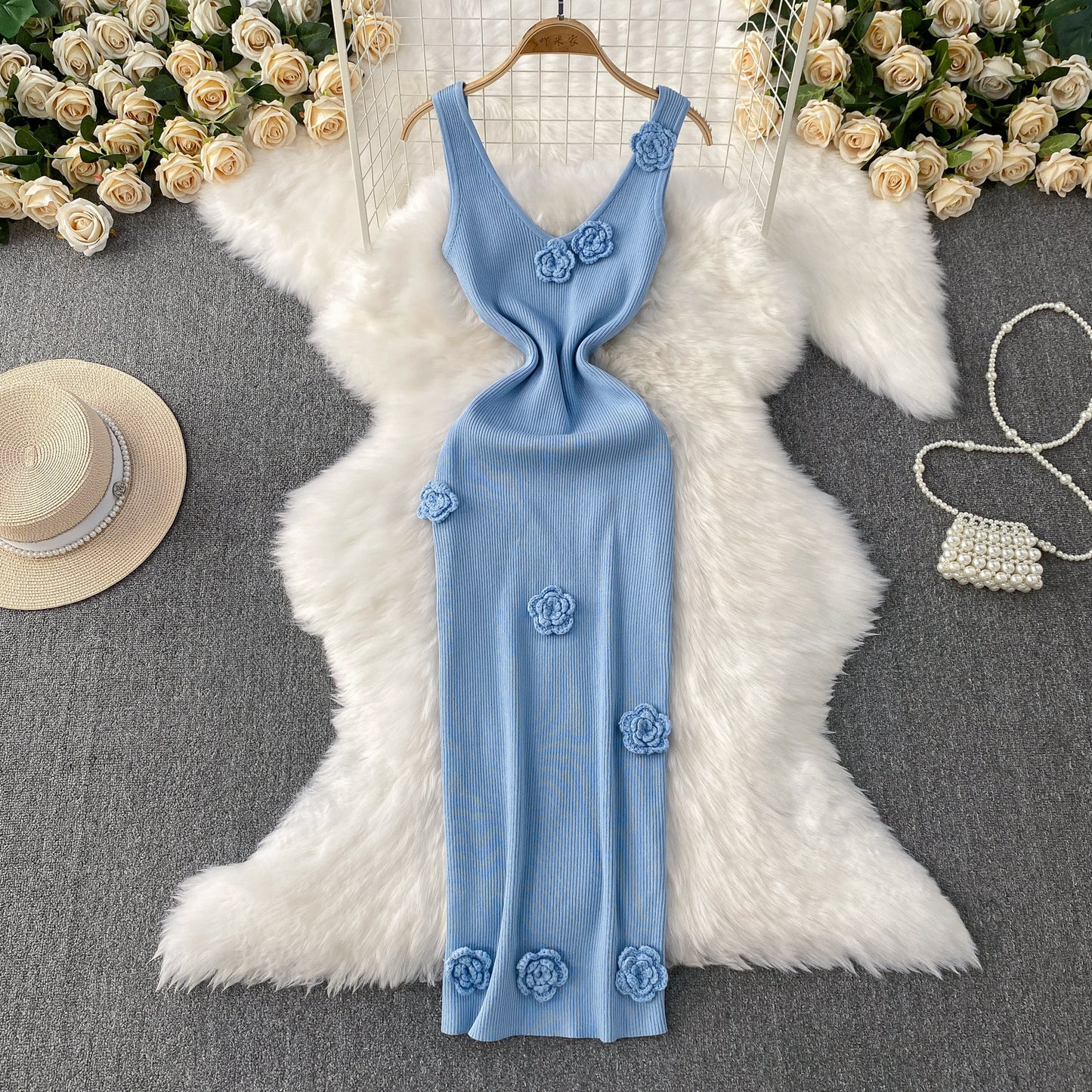 Fan Slim-fit Slimming Sheath Long Skirt
