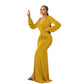 Casual Long Sleeve Solid Color Women's Clothing Dress