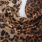 Robe dos nu à imprimé léopard pour femme