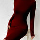 Women's Solid Color Fashion Turtleneck Long Sleeve Tight Dress