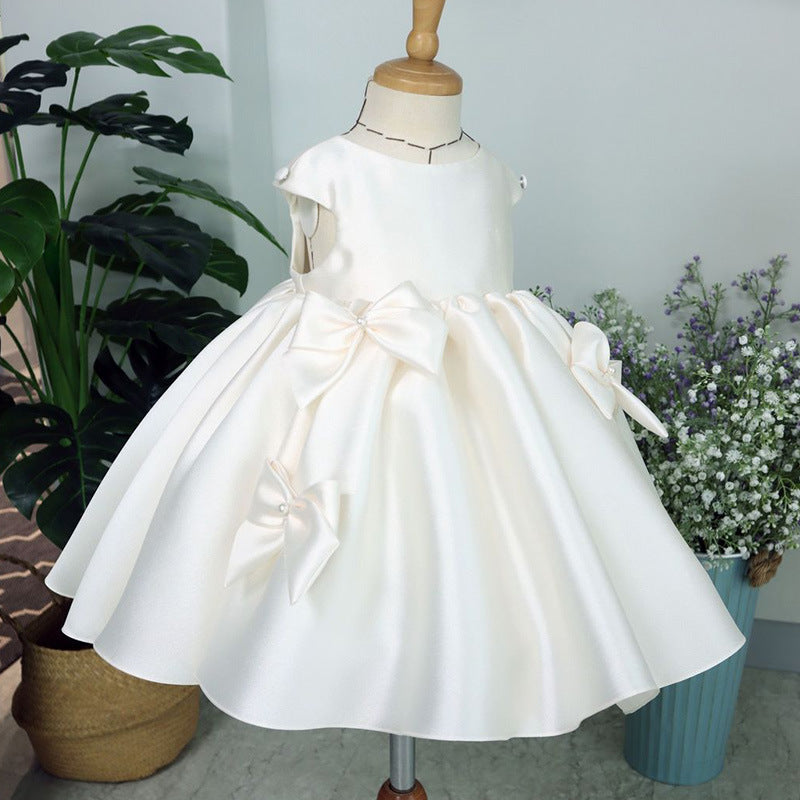 Children's Dress Fashionable Bow Princess Performance Costumes