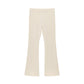 Bowknot Long-sleeved Top Bell-bottom Pants Long Pants Suit
