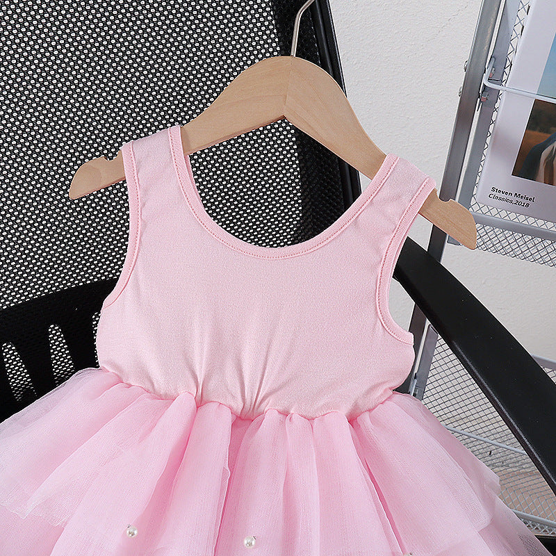 Girls' Ballet Pettiskirt Patchwork Tulle Skirt