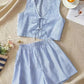 Loose Back Patch Pocket Striped Suit