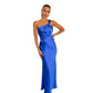 Backless Solid Color Dress