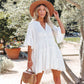 Seaside Vacation Skirt Bikini Swimsuit Blouse