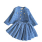 Ensemble deux pièces veste et jupe style western à la mode