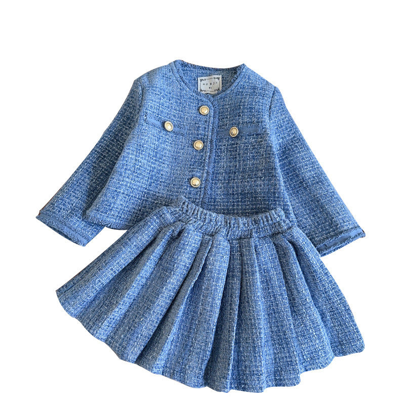 Ensemble deux pièces veste et jupe style western à la mode