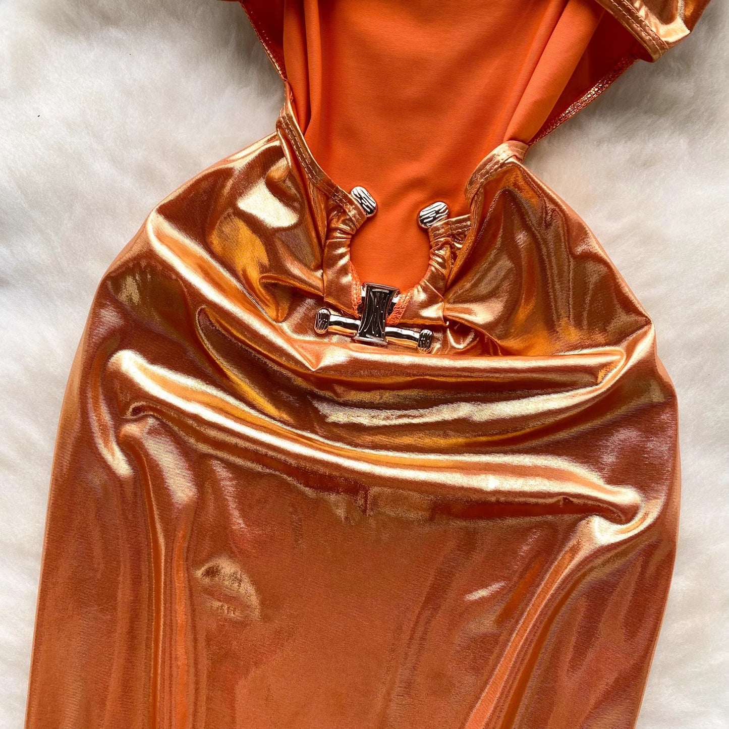 Cutout Metal Buckle Sling Dress