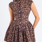 Robe dos nu sexy à imprimé léopard