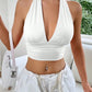 Women's Fashion Summer Backless Hollow-out Top