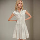 Commute Slim-fit Sleeveless Single-breasted Dress