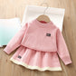 Western Style Knitted Long-sleeve Skirt