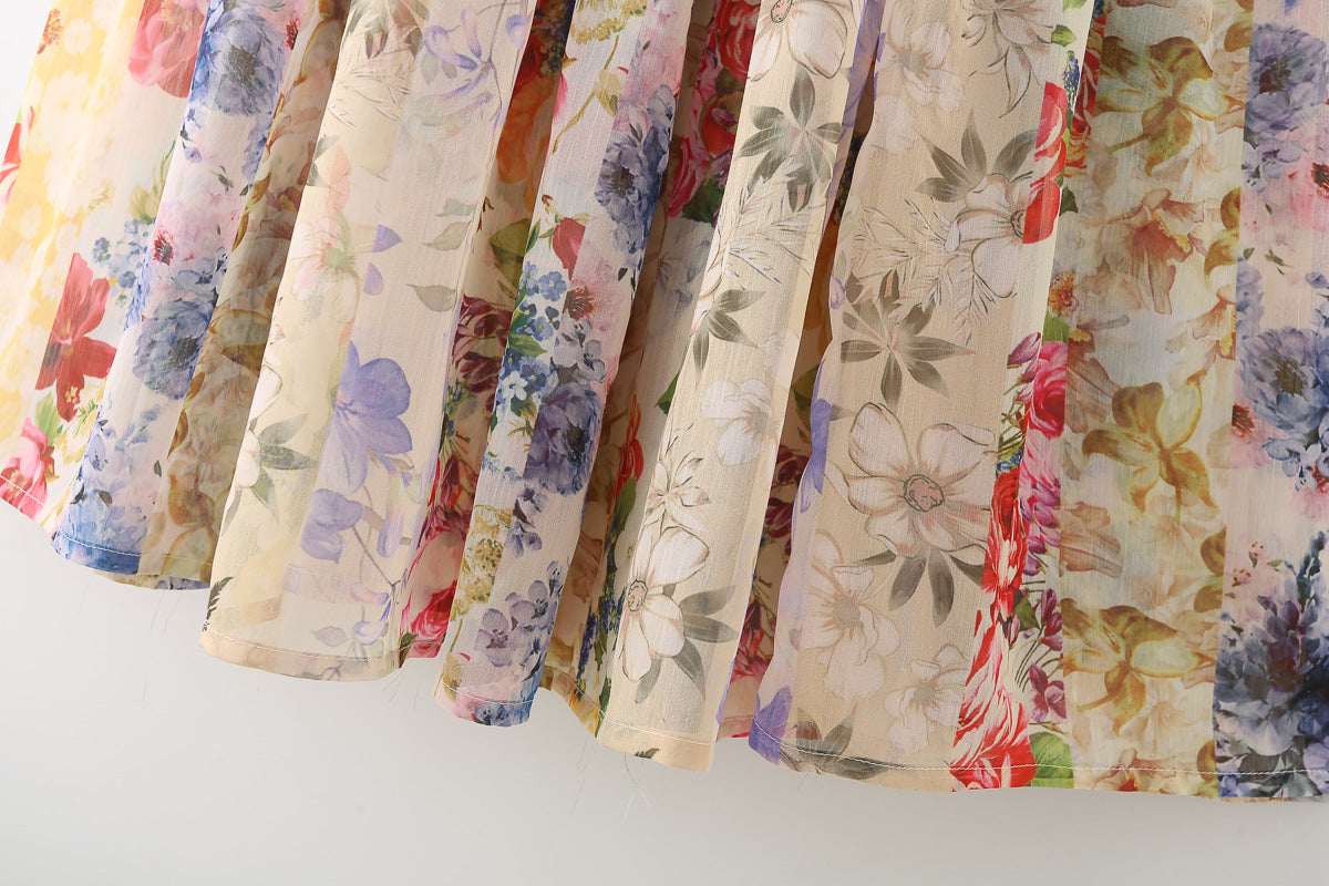 Women's Slim Fit Spaghetti-strap Floral Print Dress