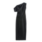 Robe verticale élégante en cuir artificiel à la mode