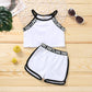 Ensemble deux pièces pour bébé fille, tenue de sport d'été fine, short décontracté et confortable, en pur coton