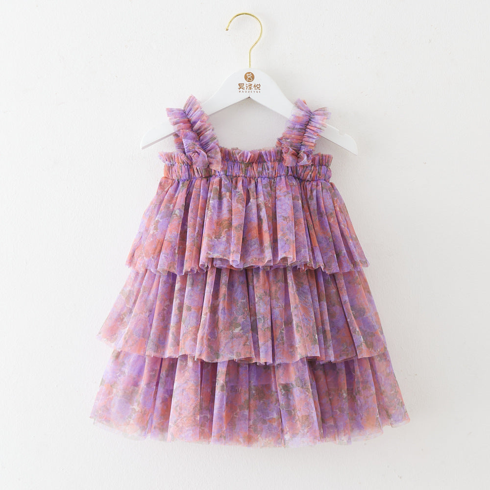 New Children's Cake Princess Girls' Chiffon Skirt
