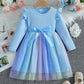 Baby Long Sleeve Bowknot Dress