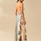 Women's Floral Print Sling Holiday Style Dress