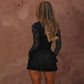 Clothing Cutout Lace Stitching Slim Fit Dress