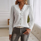 Temperament Leisure Button Lace Cardigan Top