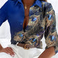 Jewel Feather 3D Digital Printing Long Sleeve Shirt