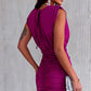 Sleeveless Invisible Shoulder Pad High Waist Sheath Dress