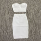 Tube Top High Waist Short Skirt Two-piece Set