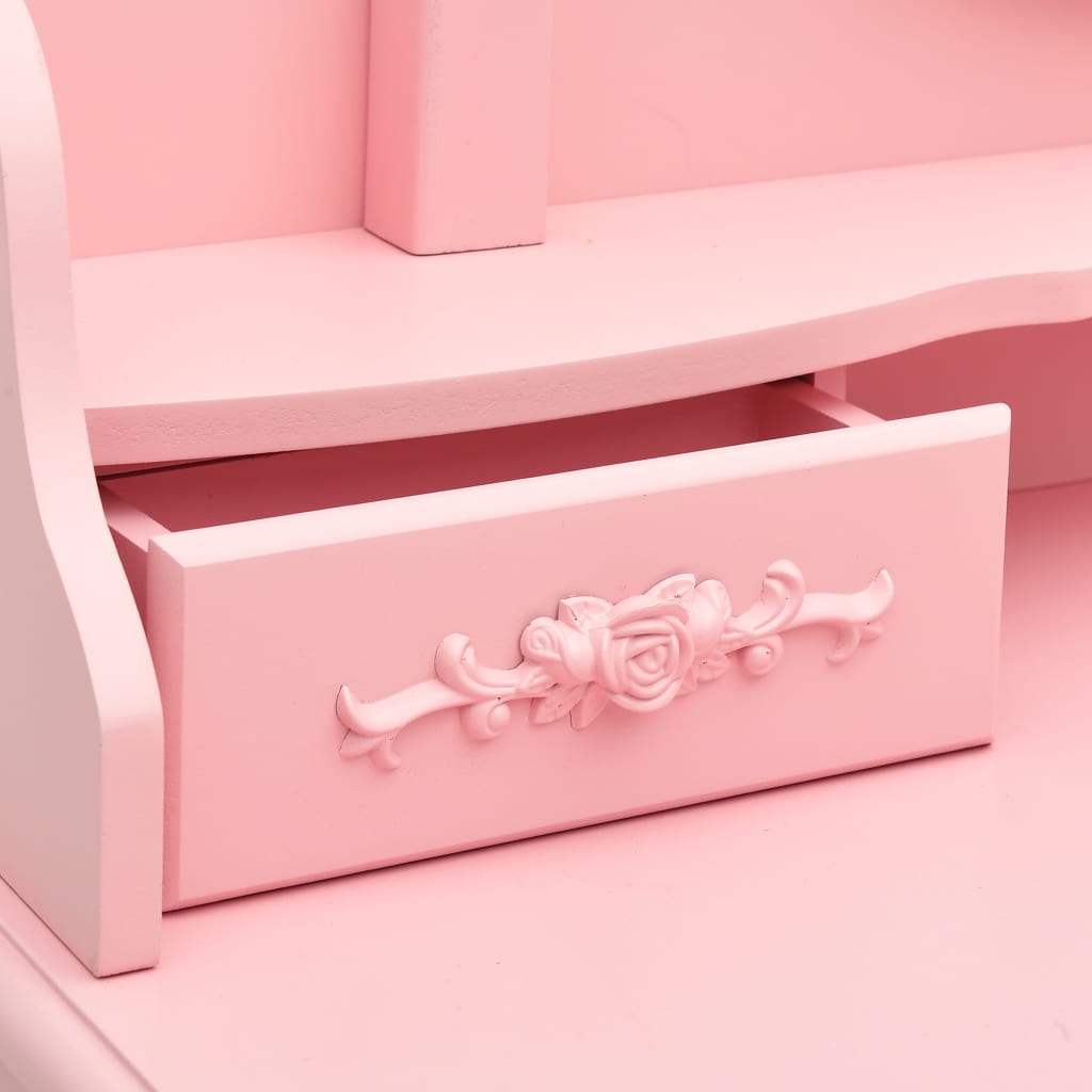 dressing table set with stool 75x Paulownia