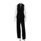Casual Solid Color Sleeveless Shirt High Waist Trousers Pleated Suit