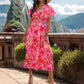 Casual Fashion Short Sleeve V-neck Dress
