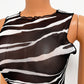 Mesh See-Through Sleeveless Dress