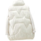 Women's Short Loose White Duck Down Vesttrendy Waistcoat