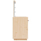 dressing table with LED lighting, 95x50x133.5 cm, solid pine wood