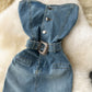 American Pure Hot Girl Waist-tight Hip Split Denim