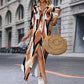 Fashion High Quality Women's Long-sleeved Blouse Dress