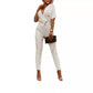 Combinaison slim à col sur mesure pour femme