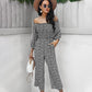 Wide Leg Pants Print Jumpsuit One Shoulder Top