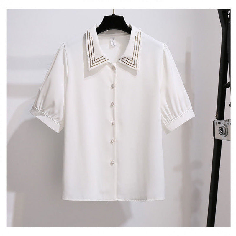 Slimming Figure-flattering Casual Chiffon Blouse