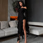 Women's Off-the-shoulder Design Long Sleeve Dress