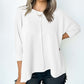Women's Contrast Color Wave Striped Bat Eight-quarter Sleeve