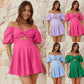 Robe plissée sexy à épaules dénudées et manches lanternes