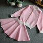 Two-piece Fashion Girls Thick Warm Knitted Sweater