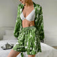 Fashion Loose Printed Homewear Cardigan